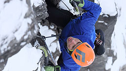 <strong>God Delusion</strong></br>
                        A project which took the better part of winter for me.  When asked to take photos on a yet unclimbed route, I couldn’t decline.  Five long pitches of mixed climbing, some more overhanging than others, with a long approach in avalanche terrain.  How can you say no?